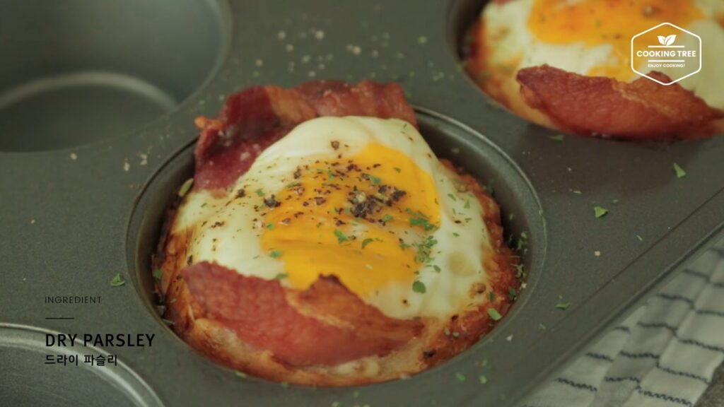 Bacon Egg Toast Cup Recipe Cooking tree