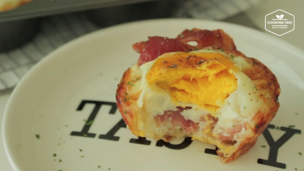 Bacon Egg Toast Cup Recipe Cooking tree