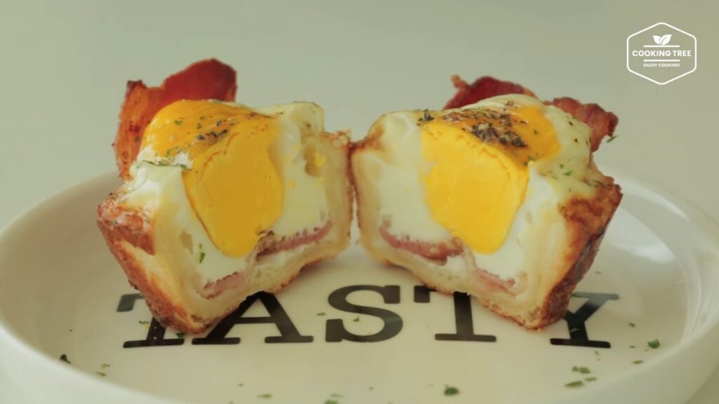 Bacon Egg Toast Cup Recipe Cooking tree