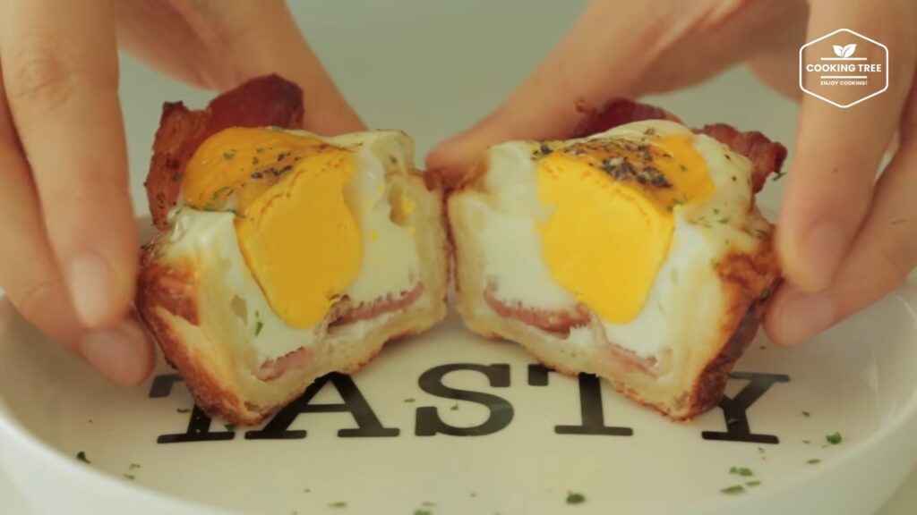 Bacon Egg Toast Cup Recipe Cooking tree