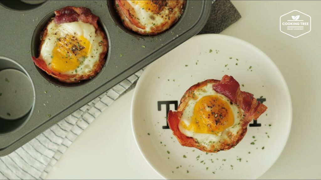 Bacon Egg Toast Cup Recipe Cooking tree