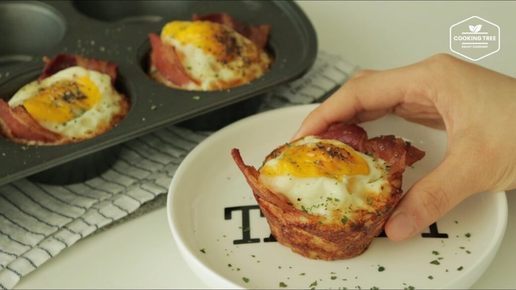 Bacon Egg Toast Cup Recipe Cooking tree