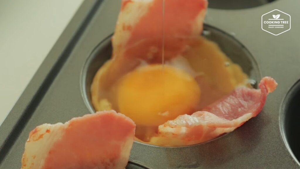 Bacon Egg Toast Cup Recipe Cooking tree