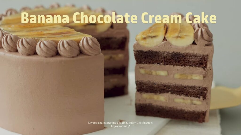 Banana Chocolate Cream Cake Recipe Cooking tree