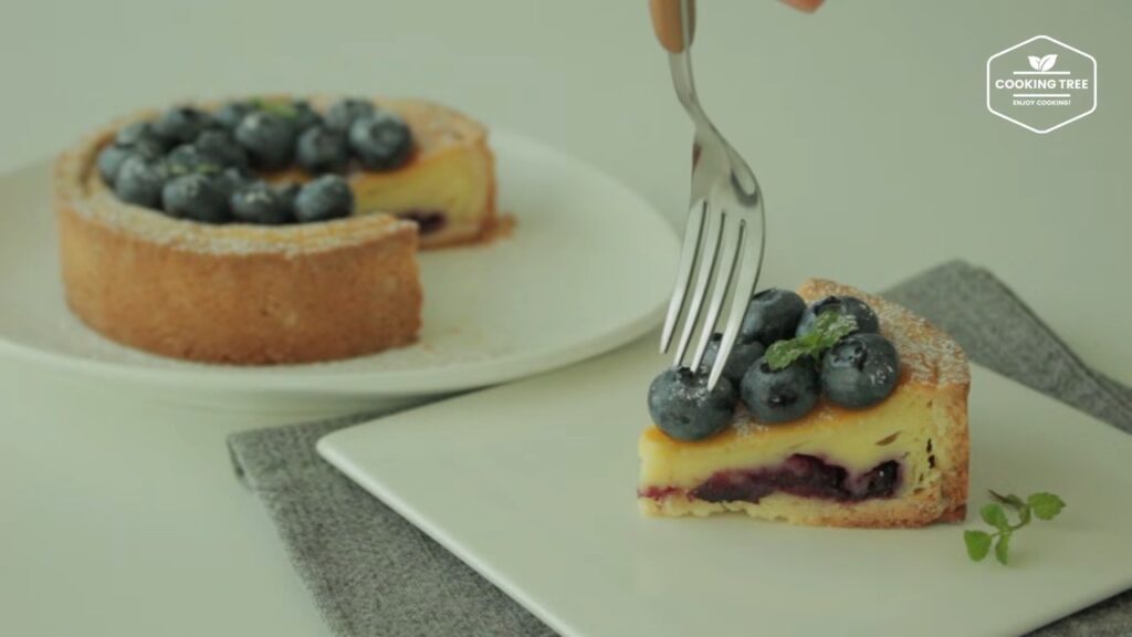 Blueberry cheese tart Recipe Cooking tree