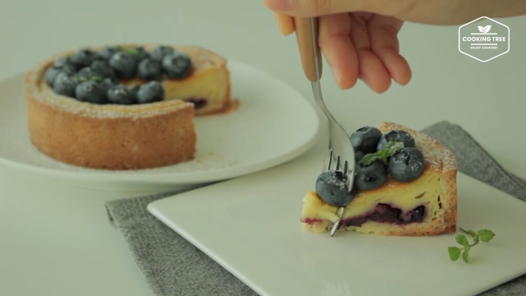 Blueberry cheese tart Recipe Cooking tree