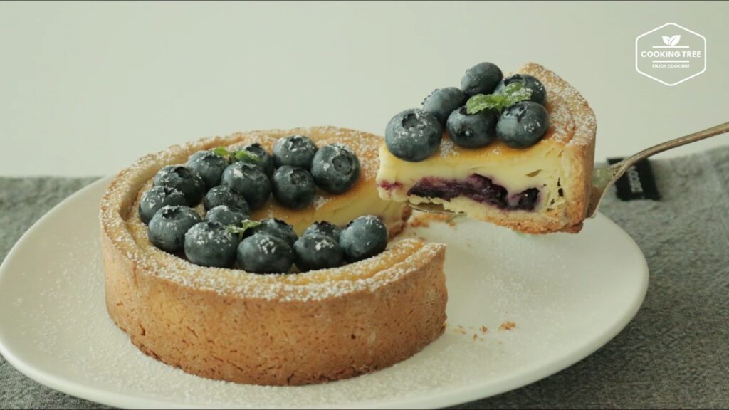 Blueberry cheese tart Recipe Cooking tree