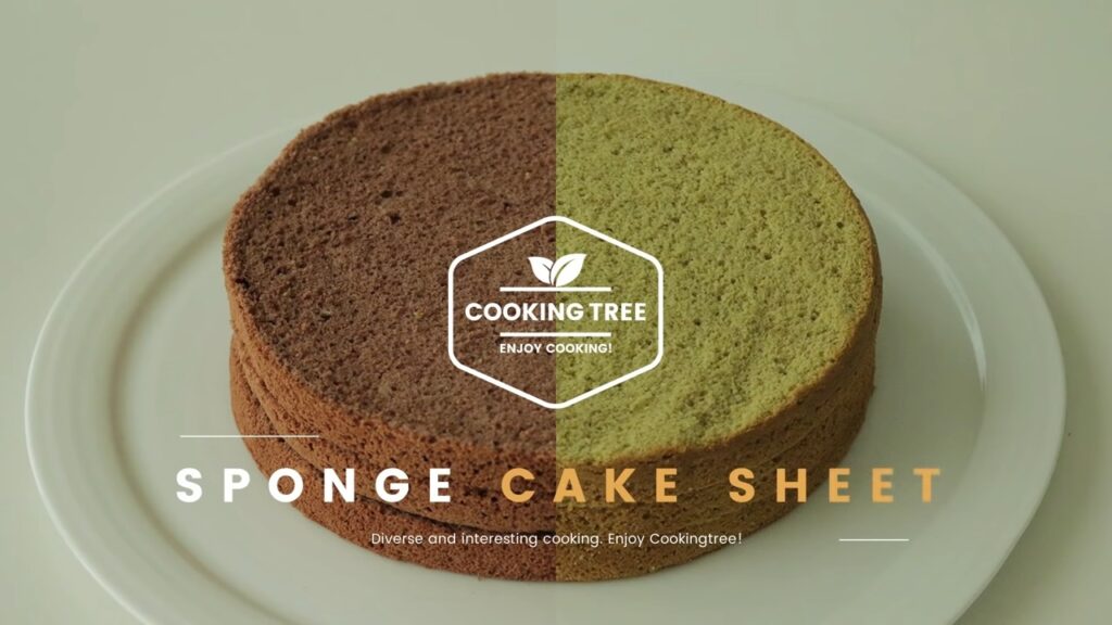Choco and Green Tea Sponge cake sheet Recipe Cooking tree