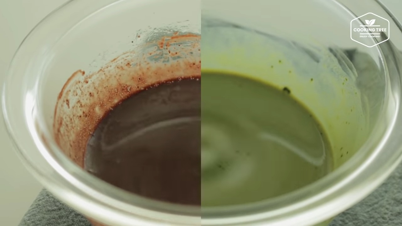 Choco & Green Tea Sponge cake sheet Recipe