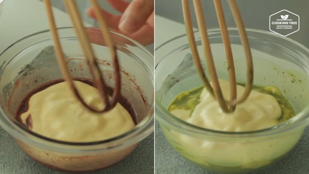 Choco & Green Tea Sponge cake sheet Recipe