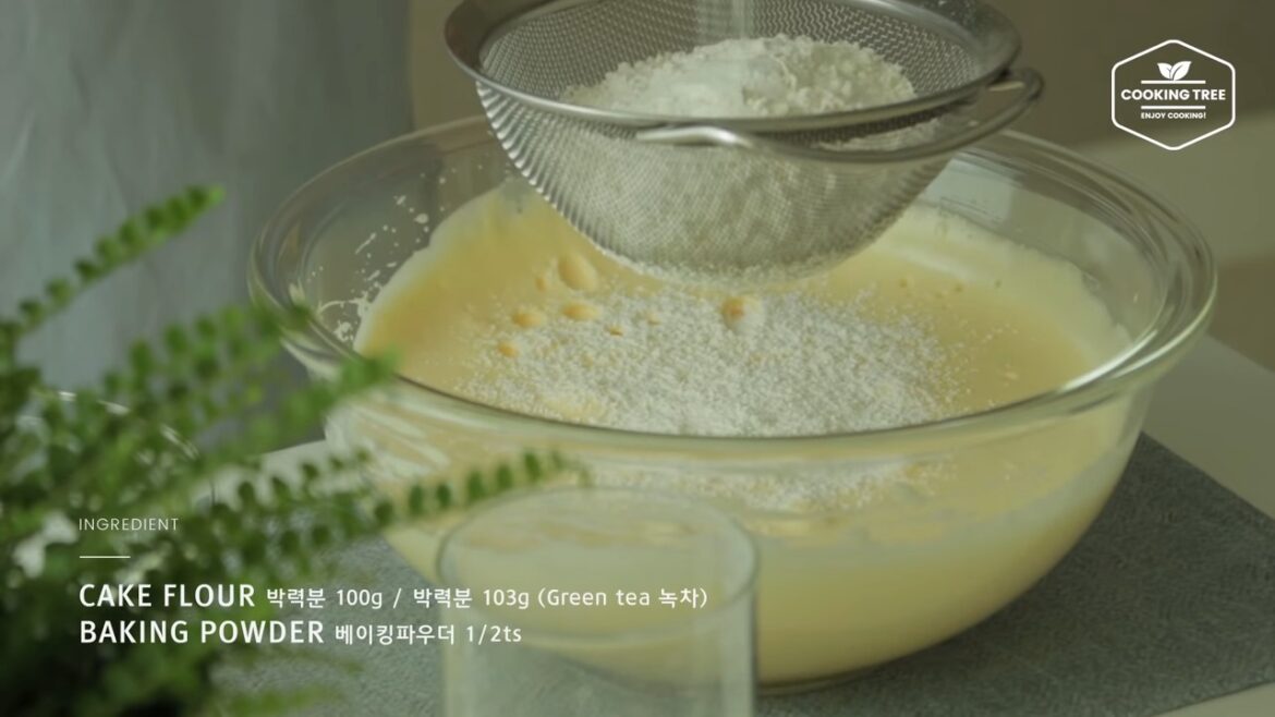 Choco & Green Tea Sponge cake sheet Recipe