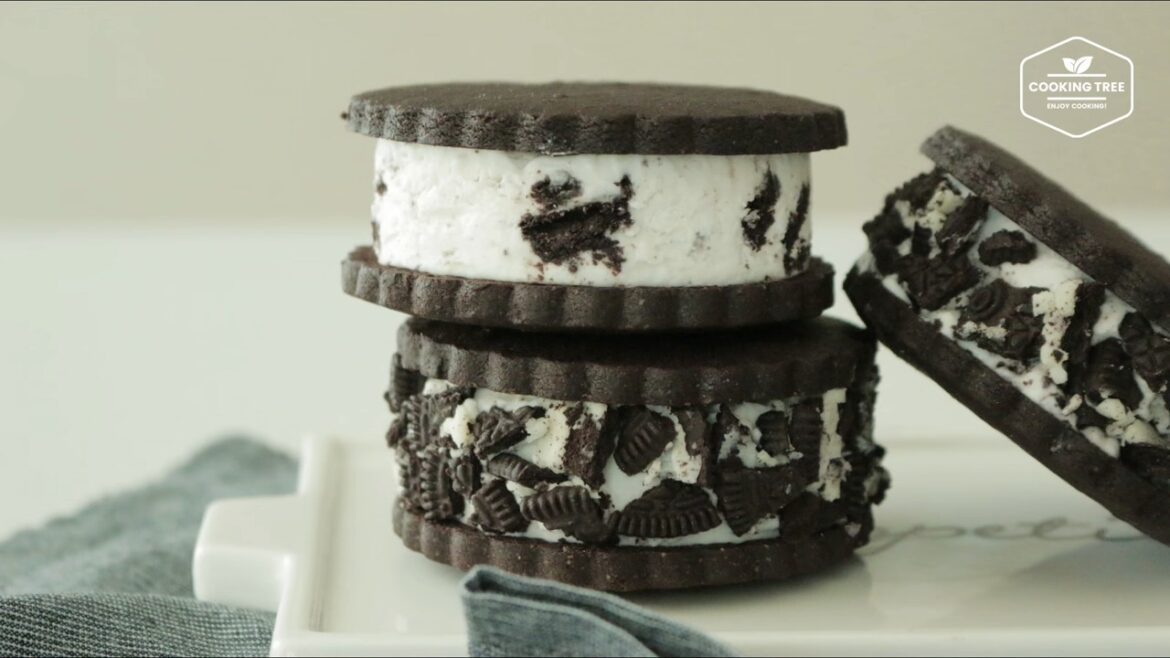 Choco cookie Oreo ice cream sandwich Recipe Cooking tree