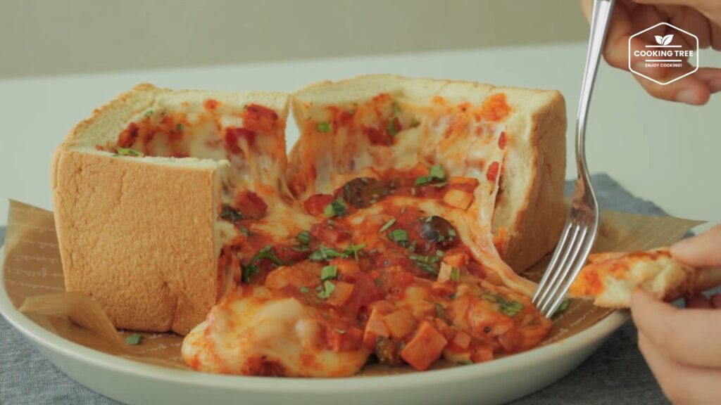 Deep Dish Pizza Recipe Cooking tree
