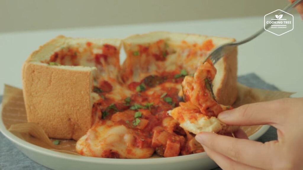 Deep Dish Pizza Recipe Cooking tree