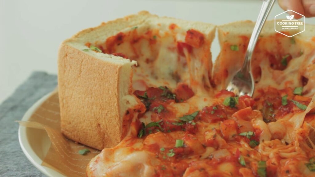Deep Dish Pizza Recipe Cooking tree
