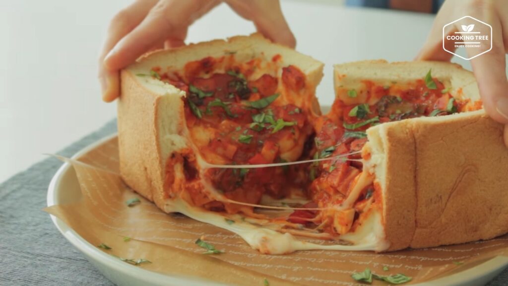 Deep Dish Pizza Recipe Cooking tree