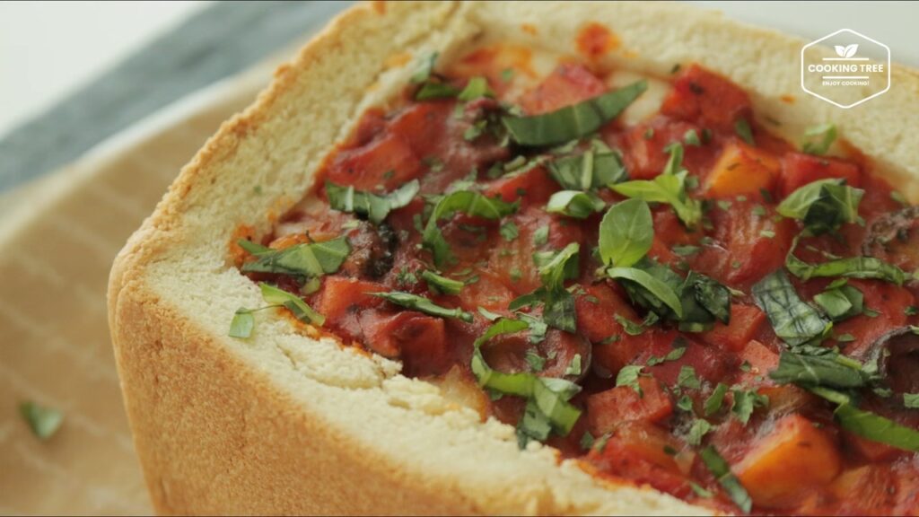 Deep Dish Pizza Recipe Cooking tree