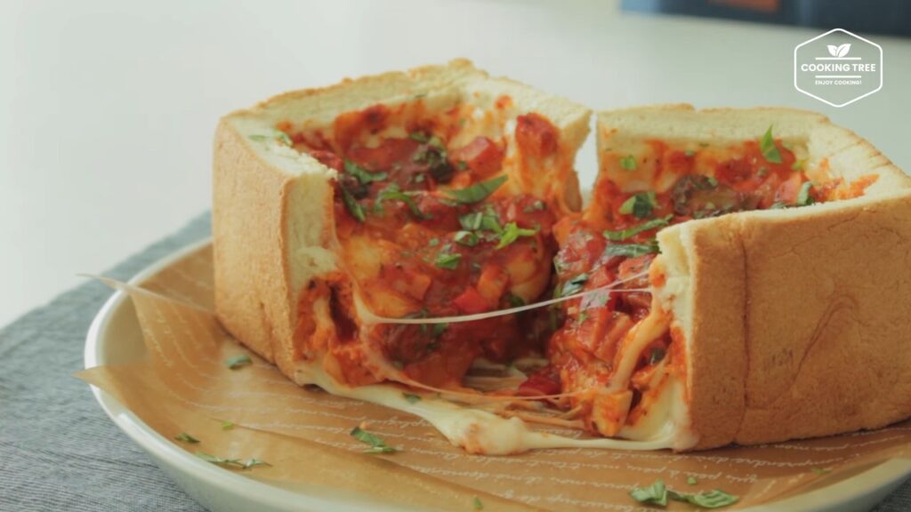 Deep Dish Pizza Recipe Cooking tree