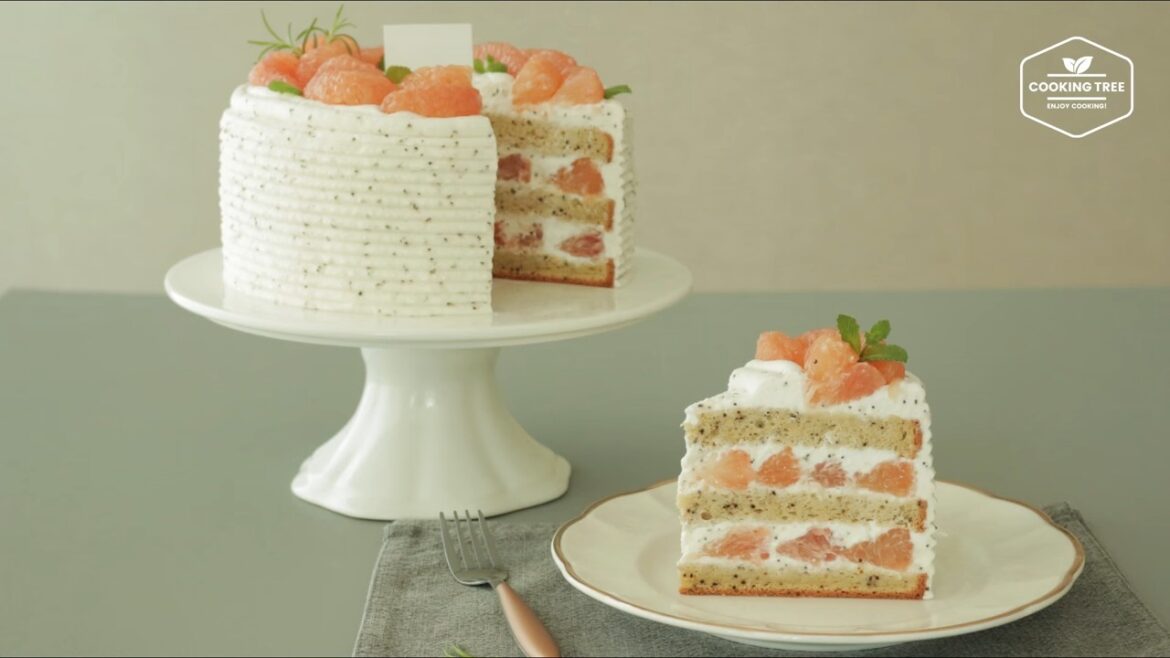 Earl grey Grapefruit cake Recipe Cooking tree