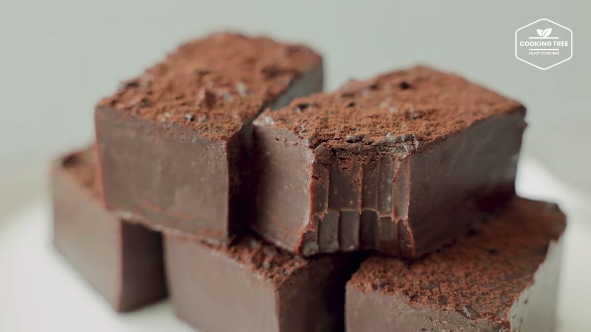 Easy Chocolate Fudge Only Chocolate Condensed milk Cooking tree Easy Chocolate Fudge Only Chocolate Condensed milk Cooking tree