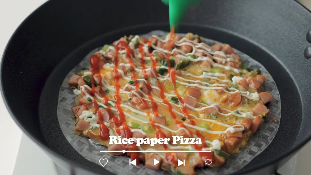 Easy Vietnamese Pizza Rice paper Recipe Cooking tree