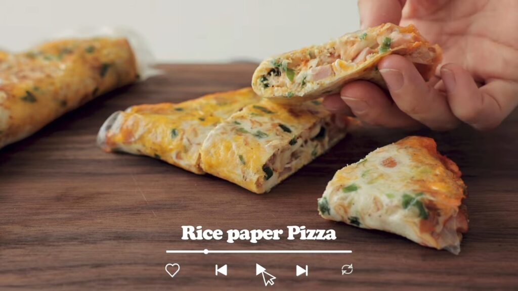 Easy Vietnamese Pizza Rice paper Recipe Cooking tree