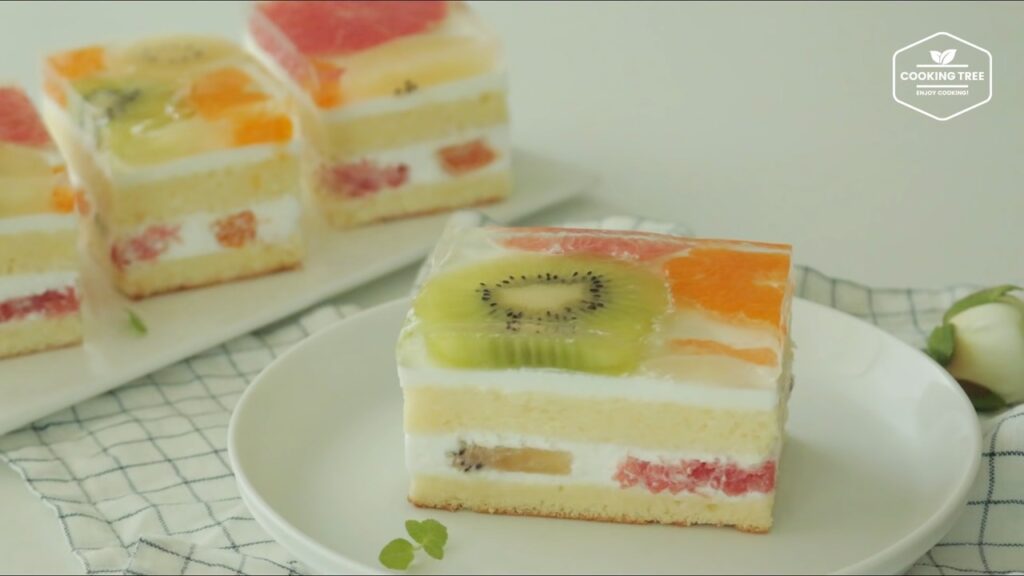 Fruit Jelly Cake Recipe Cooking tree