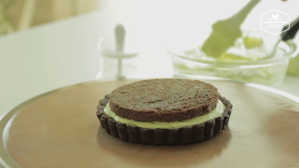 Green tea Tiramisu tart Matcha tart Cooking tree