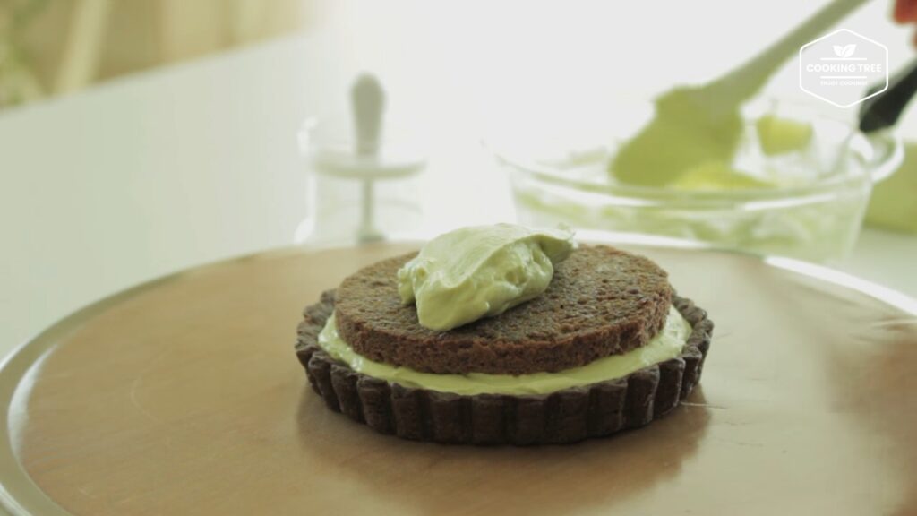 Green tea Tiramisu tart Matcha tart Cooking tree