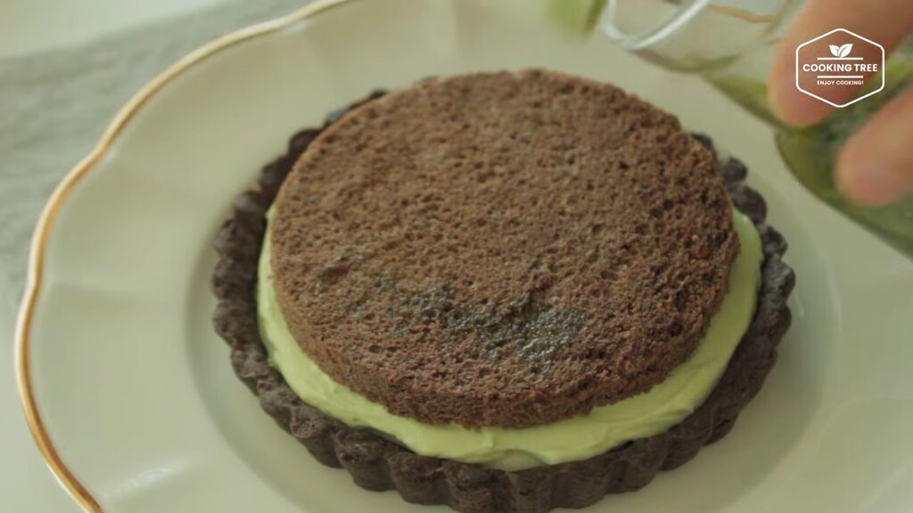 Green tea Tiramisu tart Matcha tart Cooking tree