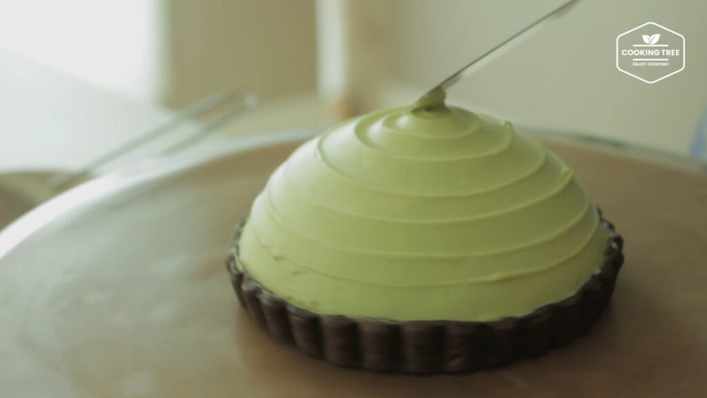 Green tea Tiramisu tart Matcha tart Cooking tree