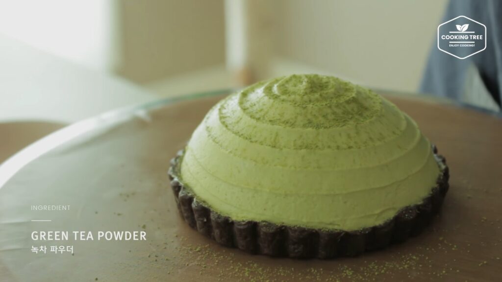 Green tea Tiramisu tart Matcha tart Cooking tree