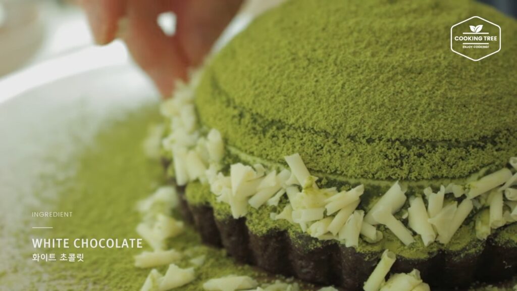 Green tea Tiramisu tart Matcha tart Cooking tree