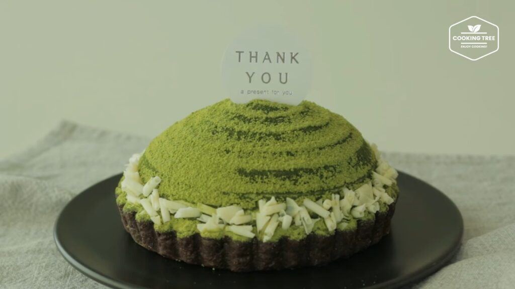 Green tea Tiramisu tart Matcha tart Cooking tree