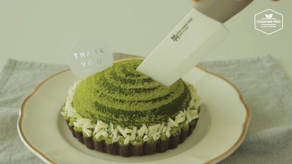 Green tea Tiramisu tart Matcha tart Cooking tree