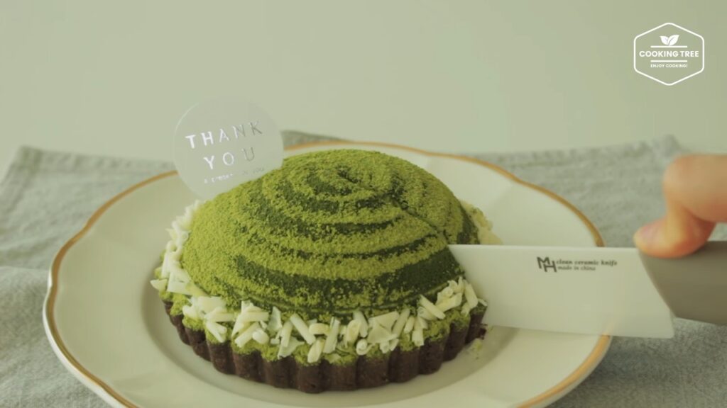 Green tea Tiramisu tart Matcha tart Cooking tree