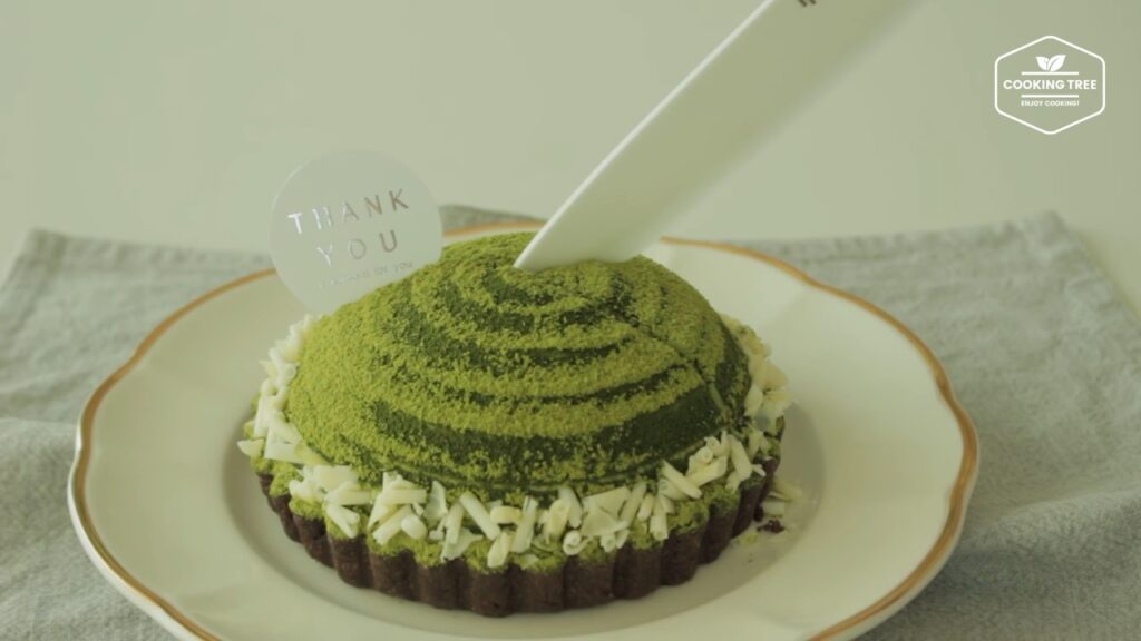 Green tea Tiramisu tart Matcha tart Cooking tree