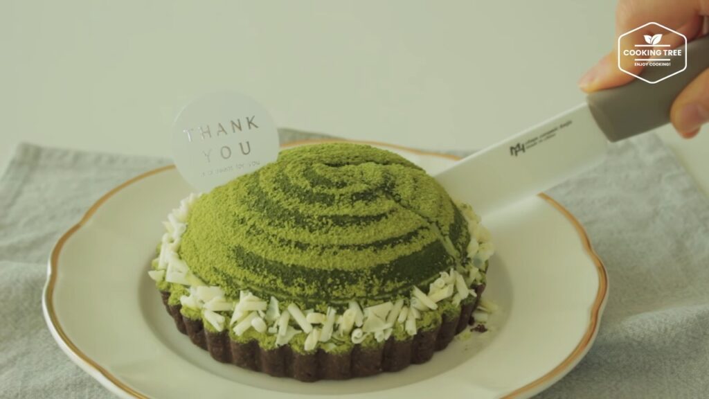 Green tea Tiramisu tart Matcha tart Cooking tree