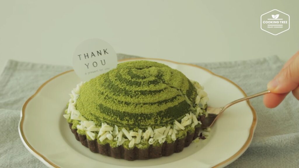 Green tea Tiramisu tart Matcha tart Cooking tree