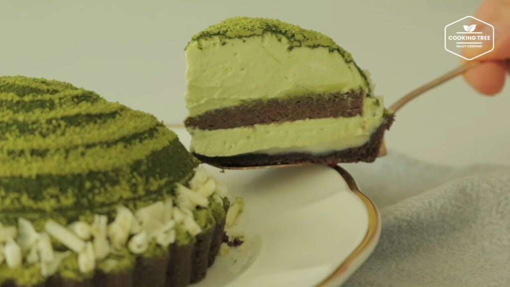 Green tea Tiramisu tart Matcha tart Cooking tree