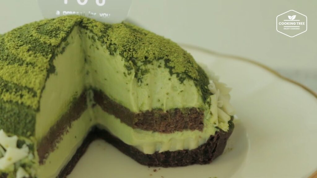 Green tea Tiramisu tart Matcha tart Cooking tree