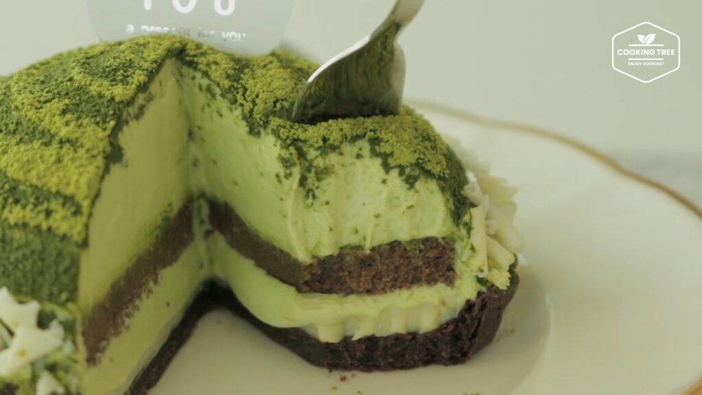 Green tea Tiramisu tart Matcha tart Cooking tree