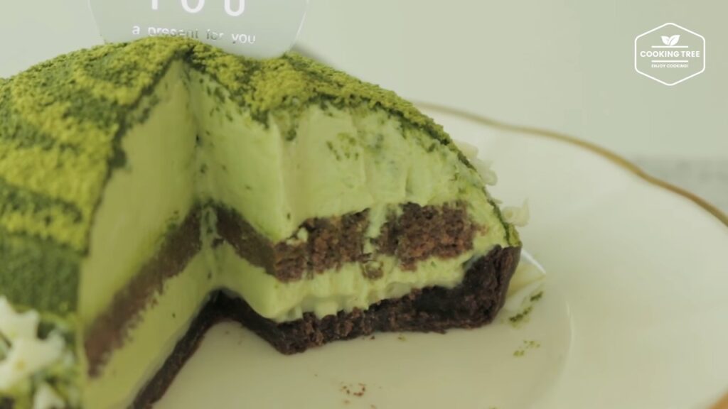 Green tea Tiramisu tart Matcha tart Cooking tree