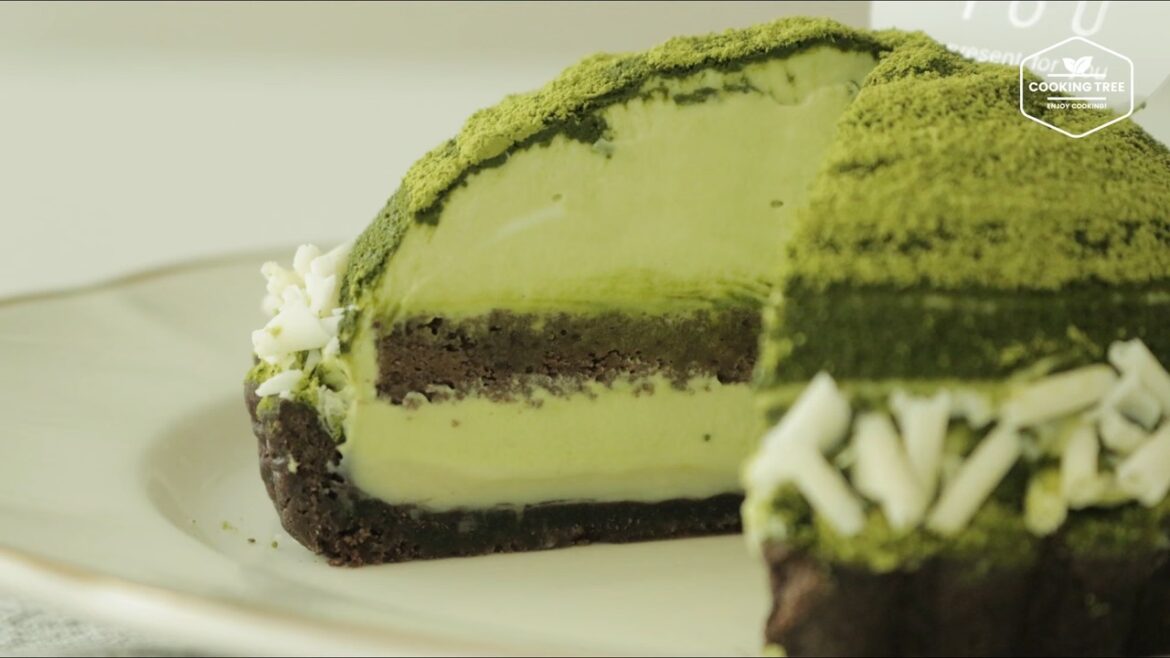 Green tea Tiramisu tart Matcha tart Cooking tree Green tea Tiramisu tart Matcha tart Cooking tree