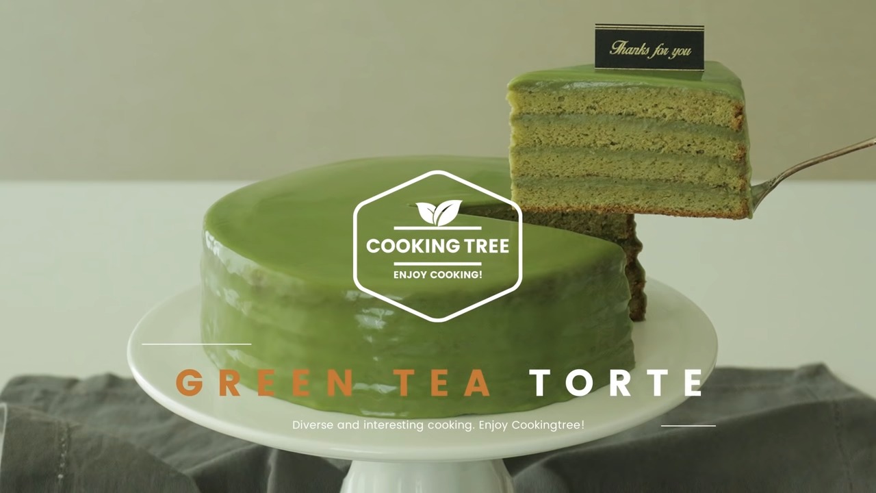 Green tea Torte Cake Recipe (Matcha Glaze Cake)