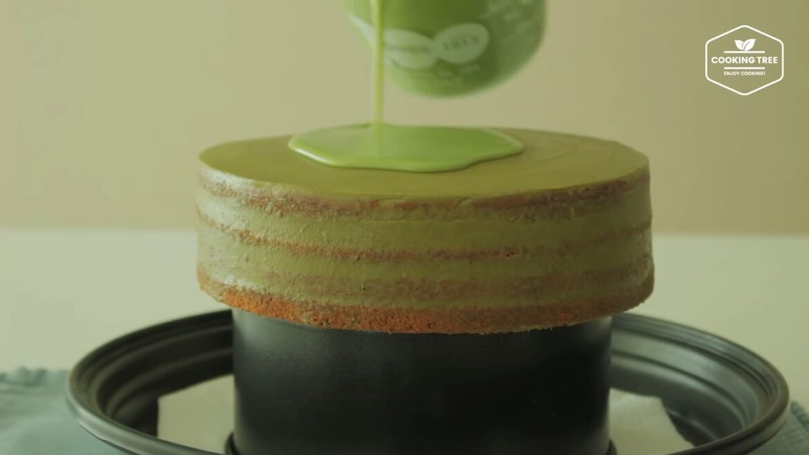 Green tea Torte Cake Recipe (Matcha Glaze Cake)