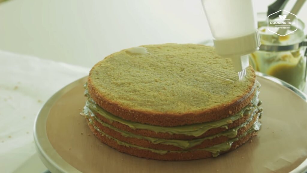 Green tea Torte Cake Recipe Matcha Glaze Cake Cooking tree