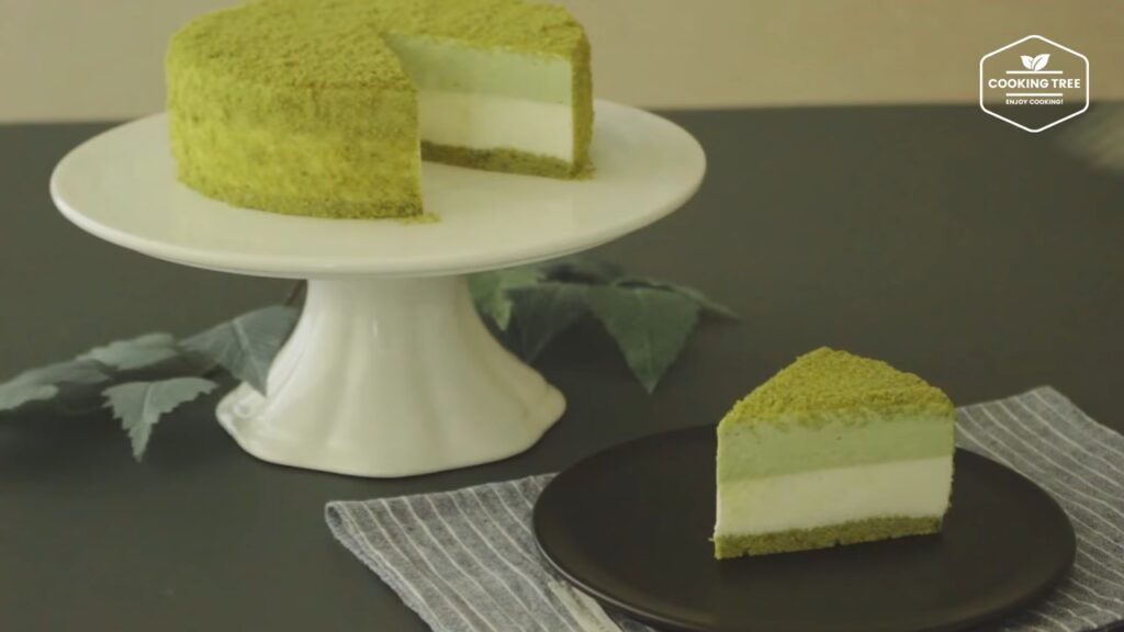 Green tea cheesecake Recipe Matcha Mousse cake Cooking tree
