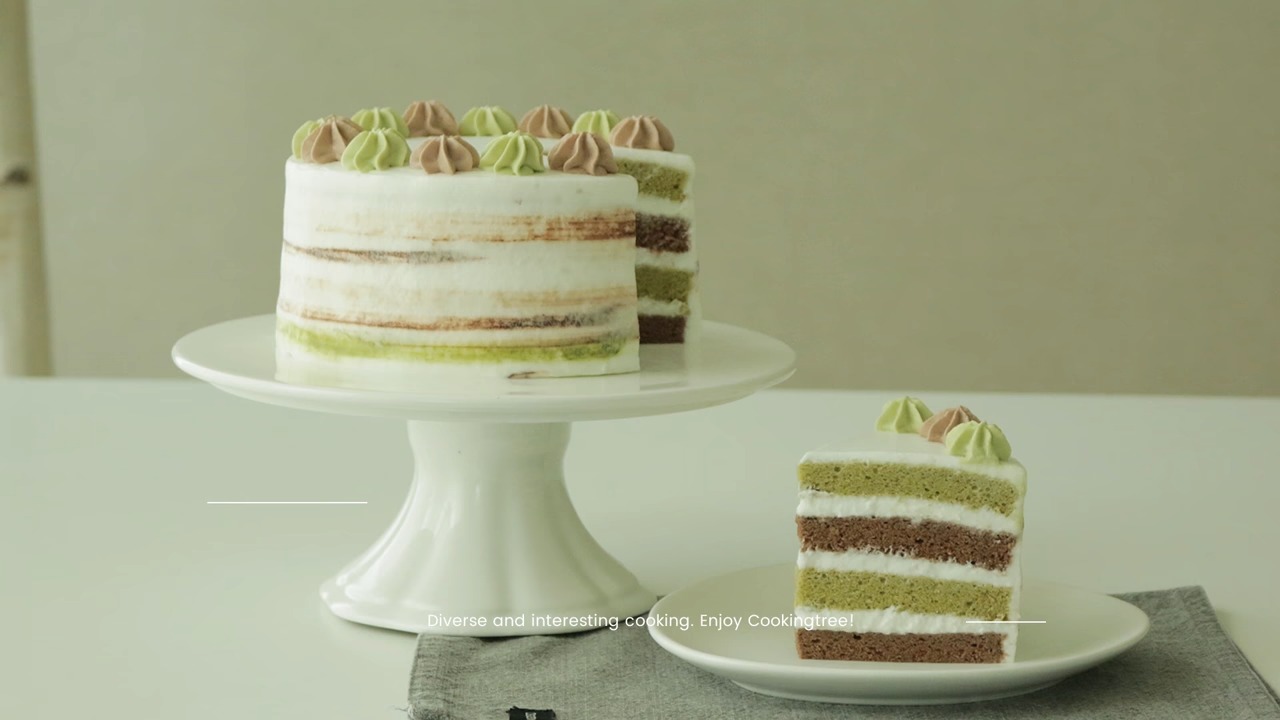 Green tea chocolate cake Recipe