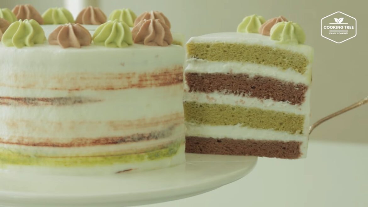 Green tea chocolate cake Recipe